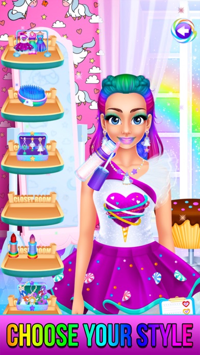 Rainbow Unicorn Candy Salon Screenshot