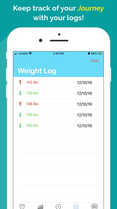 Weight Tracker ++ Screenshot