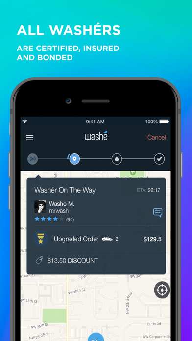 Washe - Car Washes Delivered Screenshot