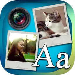 Write on Photos – Typography app icon