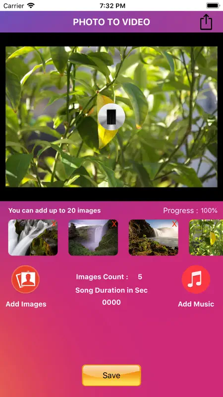 PhotoSlide - Photo to Video screenshot 4 of 5