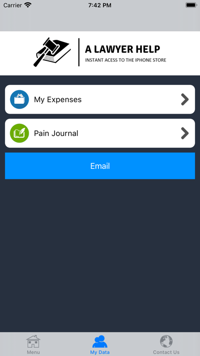 A Lawyer Help Injury App Screenshot