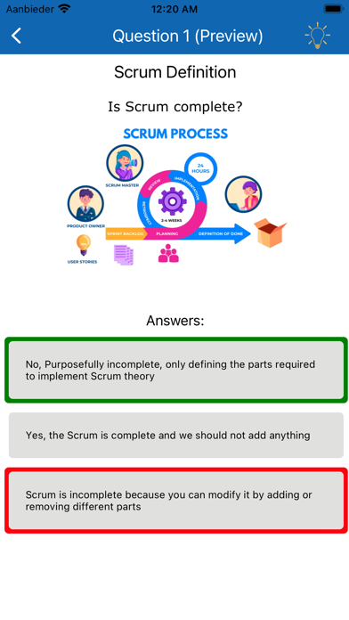 Scrum Practice Test Pro Screenshot