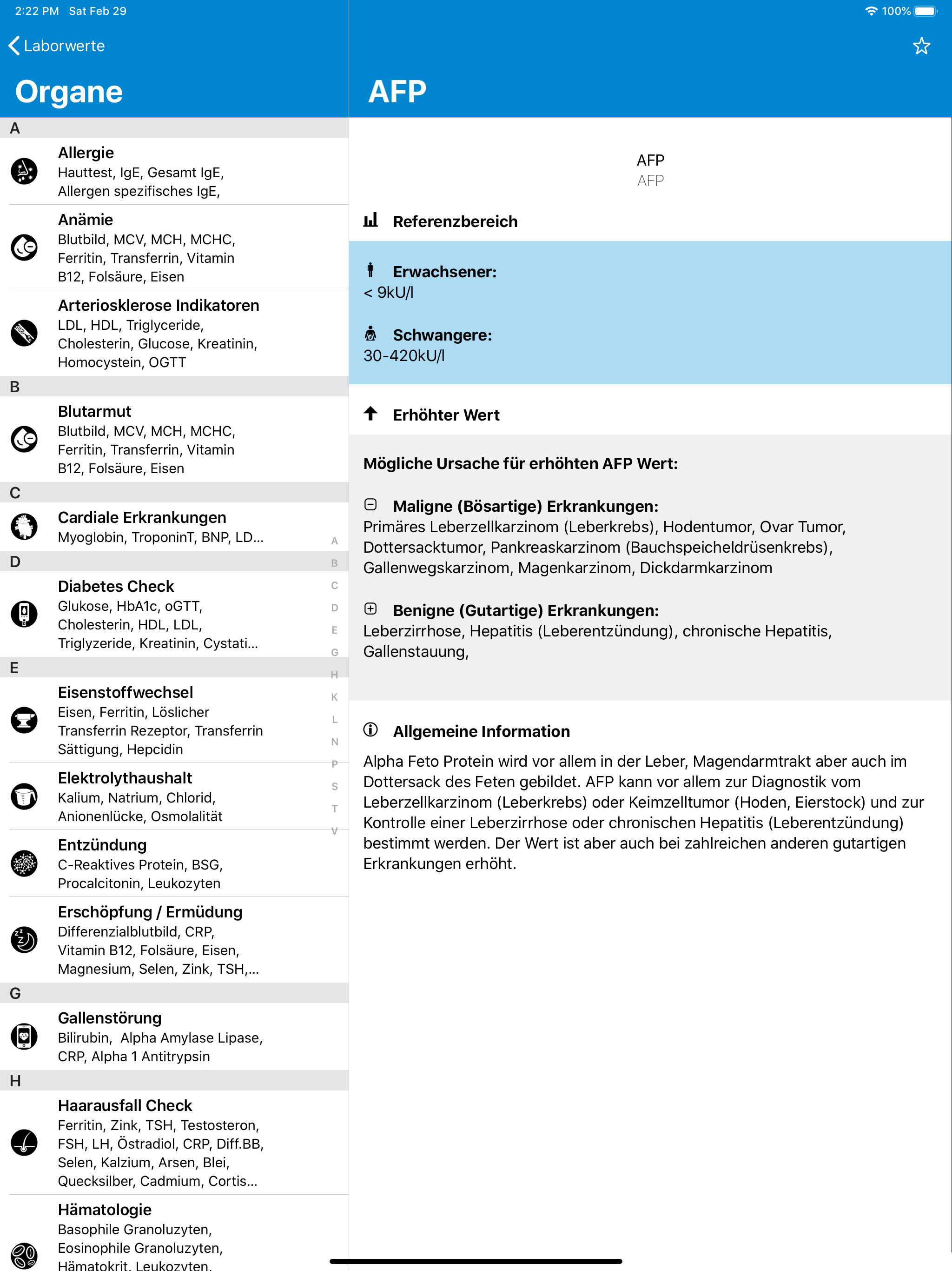 Laborwerte Pro