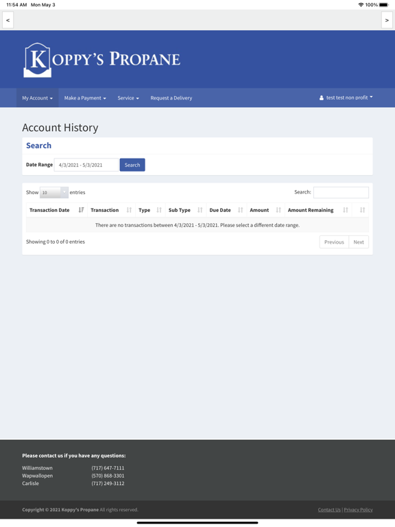 Koppy's Propane iPad screenshot 2 - Utilities app