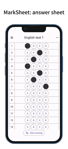 Game screenshot MarkSheet: answer sheet mod apk