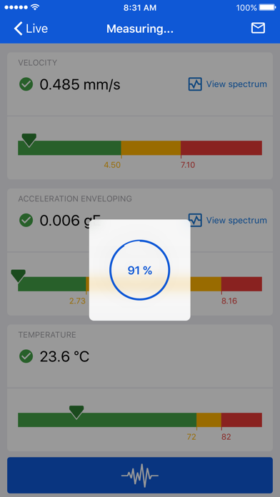 SKF QuickCollect Screenshot