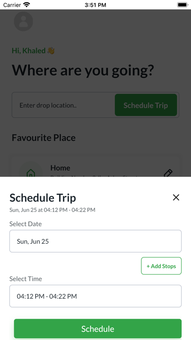 Qreeb - book a ride now Screenshot