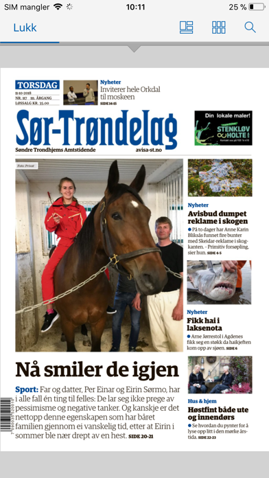Avisa Sør-Trøndelag eAvis Screenshot