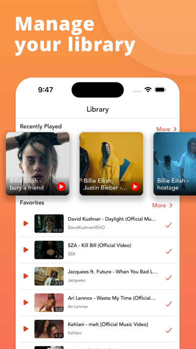 Music Player : Songs, Videos Screenshot