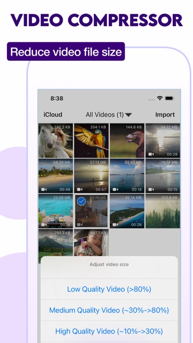 Video Compressor & Reduce size Screenshot