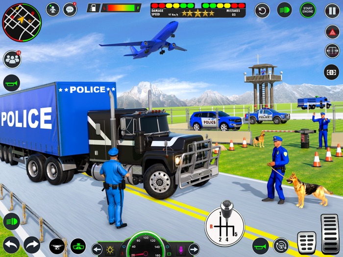 US Police Car Transport Game