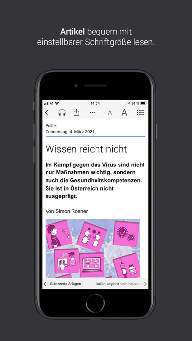 Wiener Zeitung E-Paper Screenshot