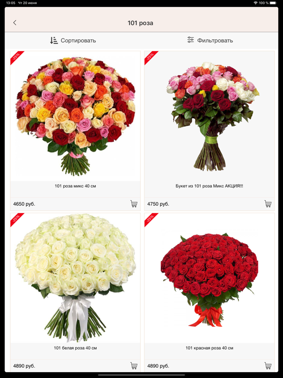 Новая Голландия Цветы iPad screenshot 4 - Shopping app