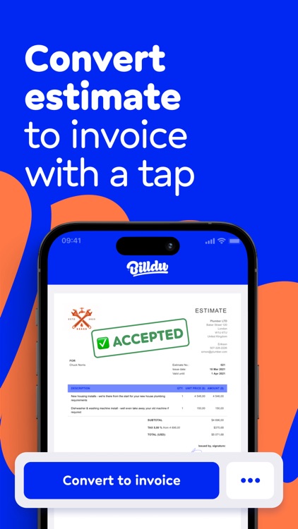 Invoice Maker, Estimate Billdu