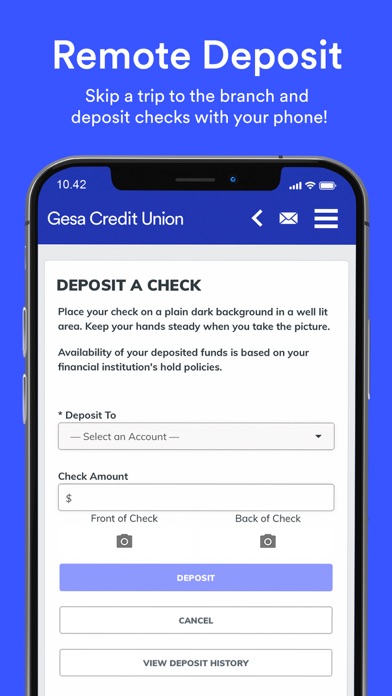 Gesa Digital Banking Screenshot