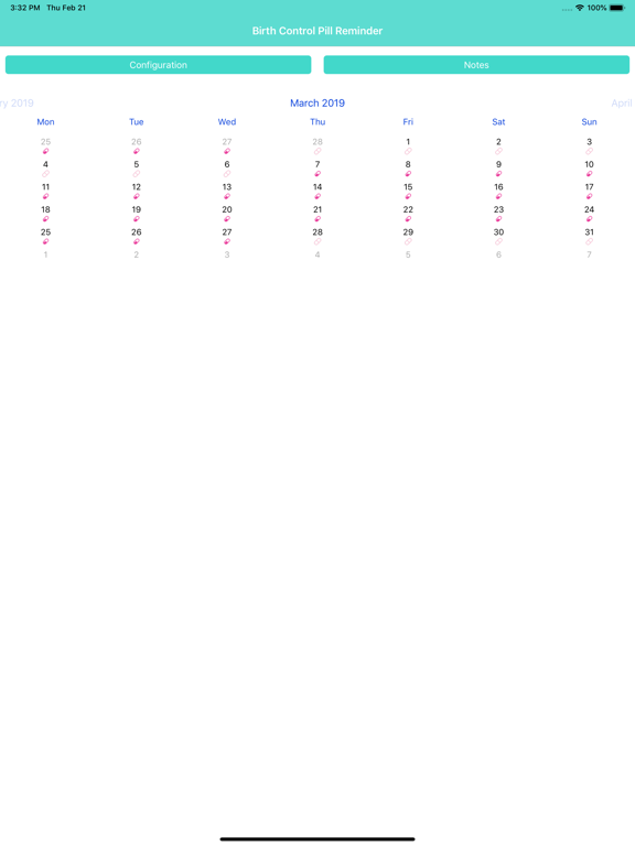 Birth Control Pill Reminder + iPad screenshot 5 - Medical app