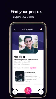 clockout - network socially iphone screenshot 3