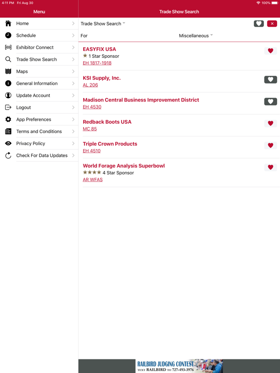 World Dairy Expo iPad screenshot 4 - Business app