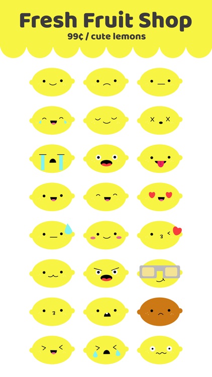 Cute Lemon Stickers