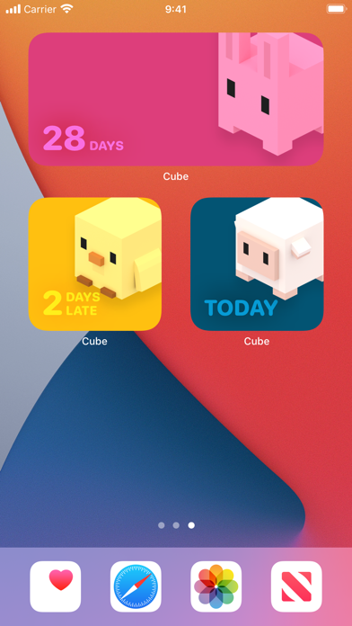 Screenshot #3 pour Cube Period Tracker