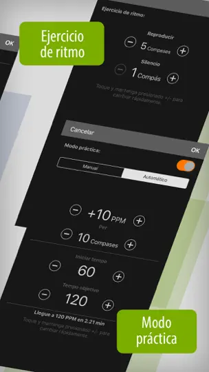 Captura de pantalla de Metrónomo Más en iPhone 5