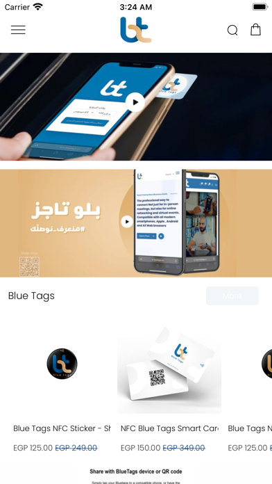 Blue Tags Business Screenshot