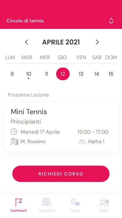 Tennis Padel Planner App Screenshot