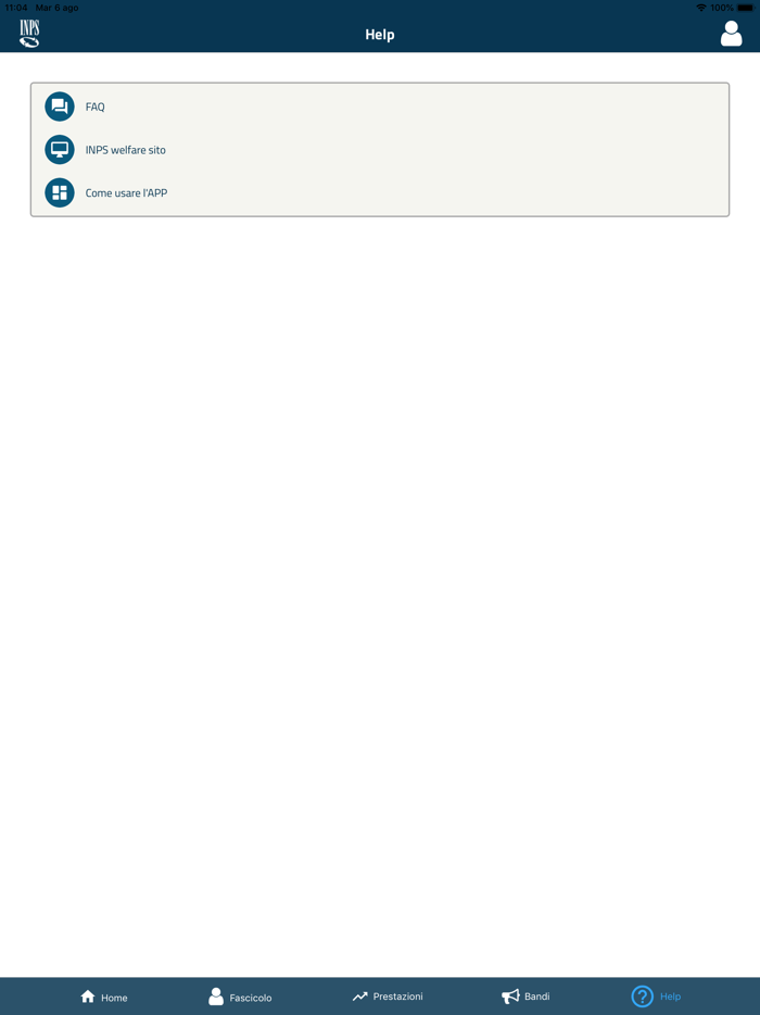 INPS - Welfare - GDP - Tablet