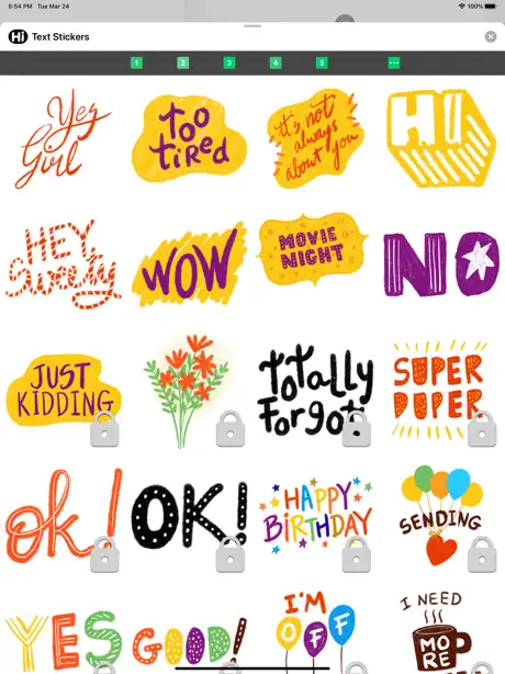 Text Stickers ⋆