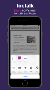 TorTalk - Text To Speech screenshot
