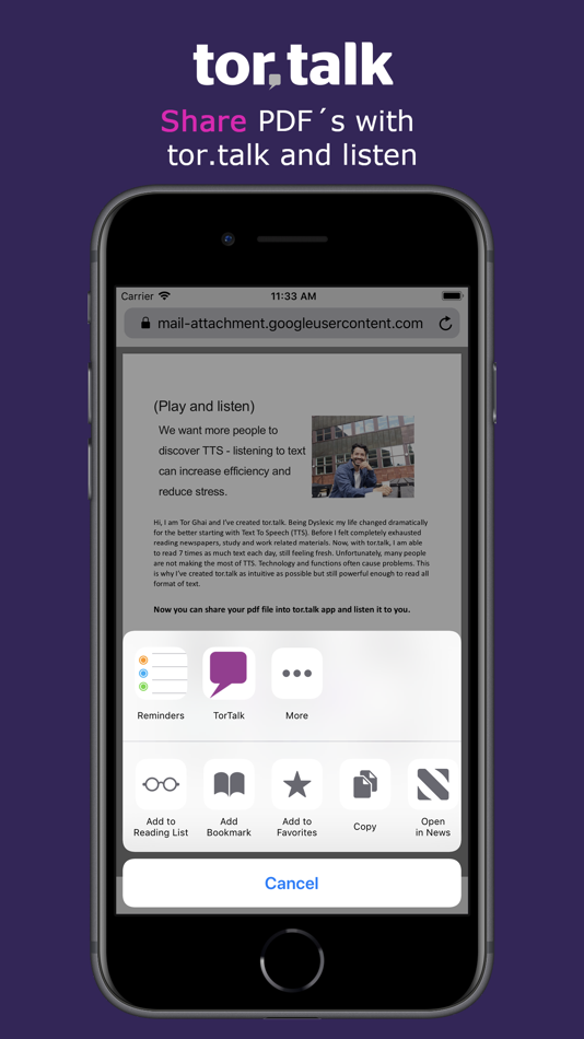 #4. TorTalk - Text To Speech (iOS) 由: TorTalk AB