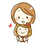 Cute mother and daughter App Contact