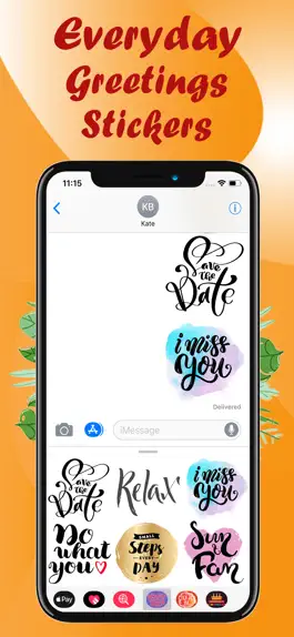 Game screenshot Everyday Greetings Stickers! hack