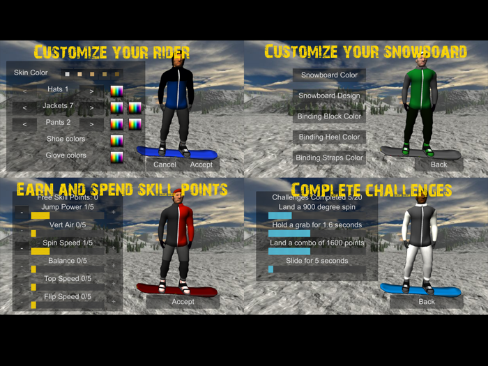 Snowboard Freestyle Mountain