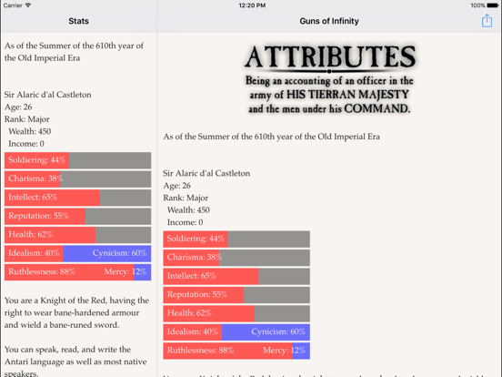 Guns of Infinity iPad app afbeelding 5