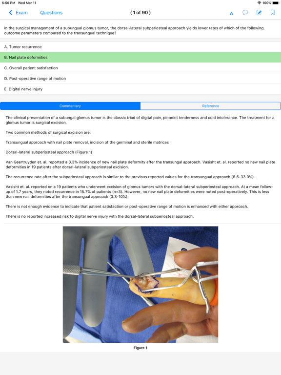 ASSH Exams iPad screenshot 8 - Education app