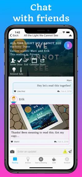 Game screenshot Bookship: a virtual book club apk