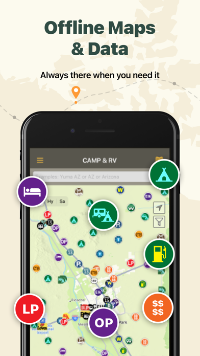 Allstays Camp & RV - Road Maps Screenshot