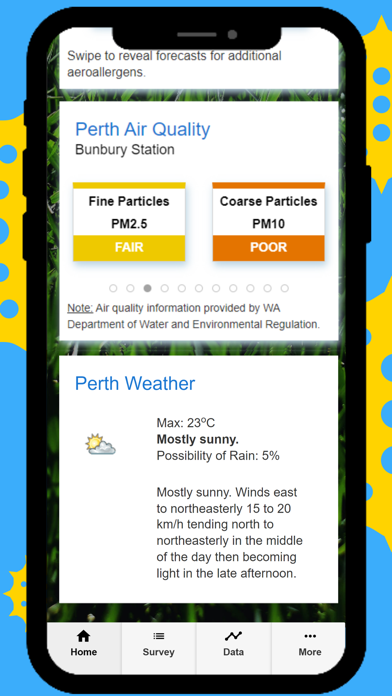 Perth Pollen Count Screenshot