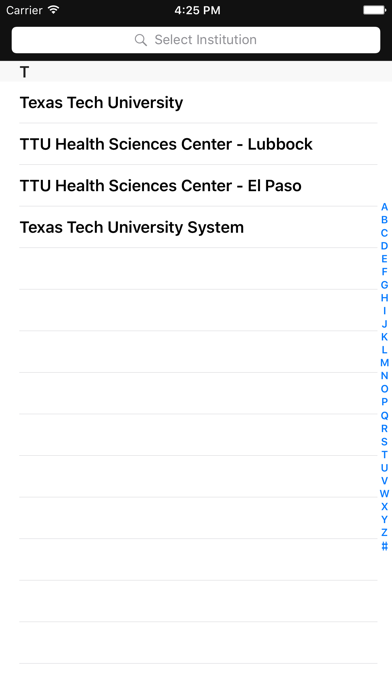 Texas Tech Mobile Screenshot