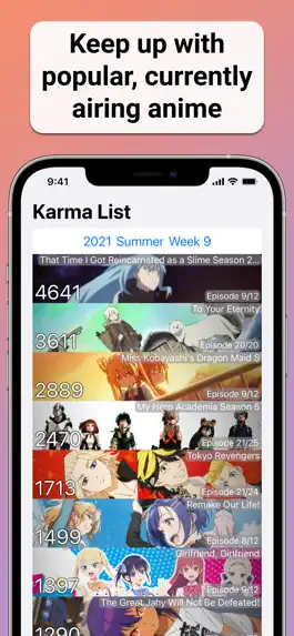 Game screenshot Anime Karma List mod apk