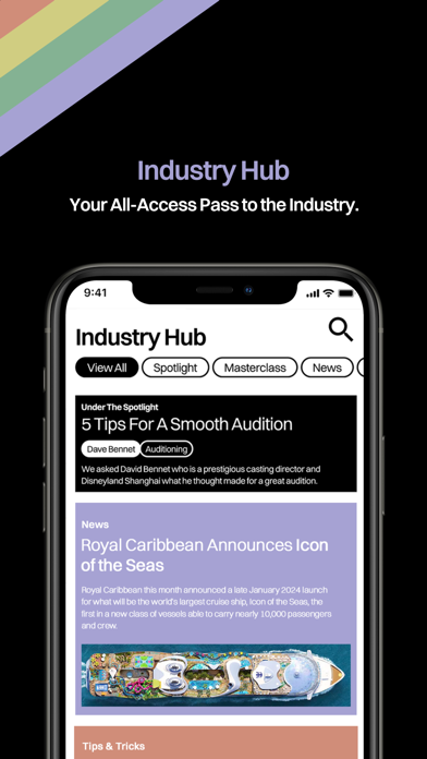 Industry Auditions Screenshot