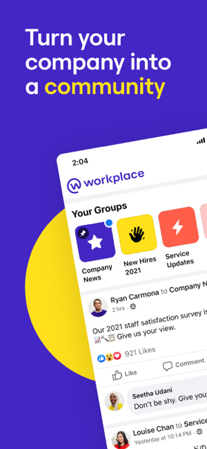 Workplace from Meta Screenshot