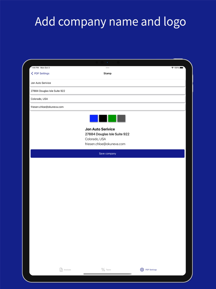 Invoice and Bills in MS Excel