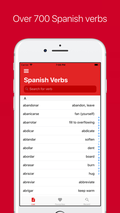 Spanish Verb Conjugator Pro Screenshot
