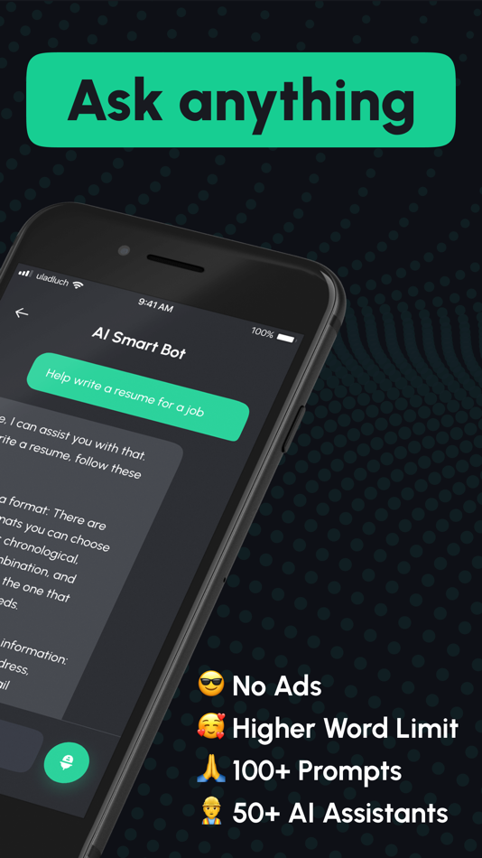 #2. AI Smart Bot・ChatBot Assistant (iOS) By: Olga Gribovskaia