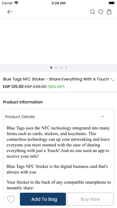 Blue Tags Business Screenshot