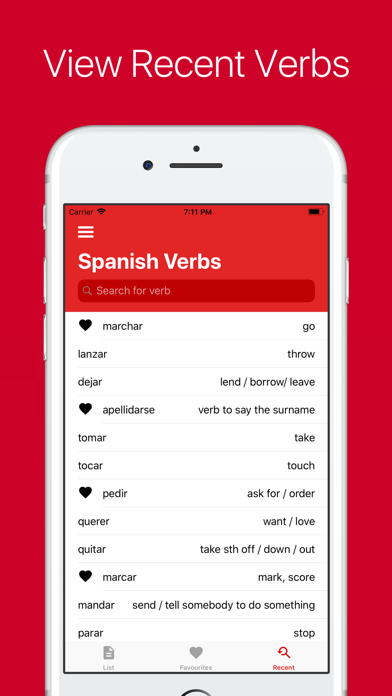 Spanish Verb Conjugator Pro Screenshot