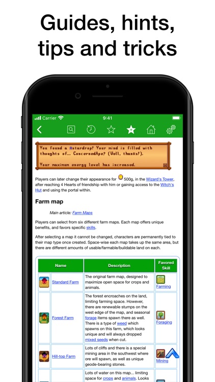 Database for Stardew Valley